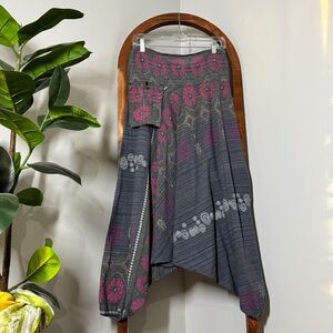 Stylish Gray and Pink Women's Pants